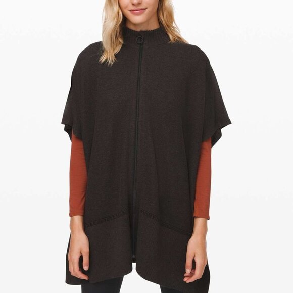 Lululemon Call Me Cozy Wrap Heathered Black - Picture 8 of 10